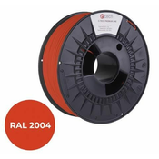 C-Tech tiskarska vrvica PREMIUM LINE ( filament), PETG, oranžna desna, RAL2004, 1,75mm, 1kg