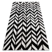 eoshop Sodobna preproga MUNDO E0571 ribja kost zunanja bež/črna ( - Velikost: 200x290 cm)