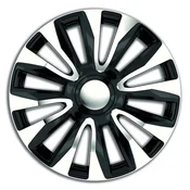 Avalon Silver Black Hubcap Set - 16