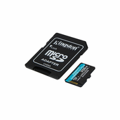 Micro SD Card 256GB Kingston+SD adapter SDCG3/256GB - 170/90 MB/s
