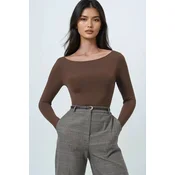Trend Alacati Stili Ženska bluza Alc-X14395, Braon
