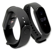 Zapestnica/pašček za Xiaomi Mi Band 4 XMSH07HM črne barve
