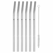 Black Friday sale Komplet 6 slamic iz nerjavečega jekla s čopičem za čiščenje WMF Profi, dolžina 24 cm