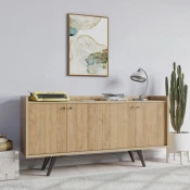 Hanah Home Komoda Lizbon 150x75x40cm Hrast