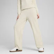 Puma ESS SMALL NO. 1 LOGO COMFORT STRAIGHT PANTS TR OP, ženske hlace, bež 684979
