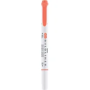 Podcrtivač, 1,0/3,5 mm, dvostrani, ZEBRA Mildliner Warm, vermilion 78230