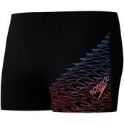Speedo medley logo aquashort black/blue/red xxl - uk40