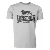 LONSDALE Majica Logo svetlo siva
