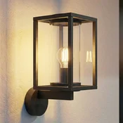 Lucande zunanja stenska svetilka Ferda, okov na vrhu, antracit - Sodobni - Aluminij