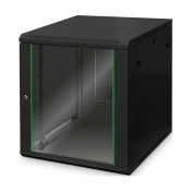Digitus zidni kabinet 12U 638 600x600 črn sestavljen DN-19 12U-6/6-EC-SW