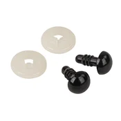 Rayher Plastična očesa varn. črna 10 mm 10 kos, (22006008)