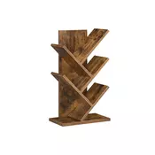 Songmics Knižna omara 172x30x51 cm rjava