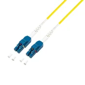 Logilink Fibre duplex patch kabel, OS2, 9/125, Uniboot LC-LC, žuti, 0,5 m