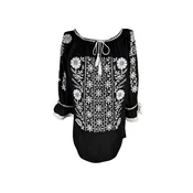 Rody’s forever Bluza za k noši Damenbluse IL26 , Črna/weiß , marimea L črna