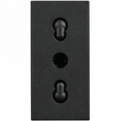 CLASSIA EURO VTIČNICA 2P+E/16A/250V 1M ČRNA RG4180
