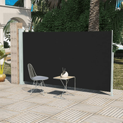 vidaXL Bocna tenda za dvorište/terasu 160 x 300 cm crna