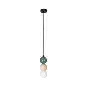MAXLIGHT P0665 - Luster na sajli ALICE 1xG9/7W/230V precnik 10 cm crna
