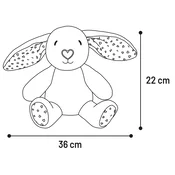 Flamingo Lief plišane životinje u obliku sa srcima Zec