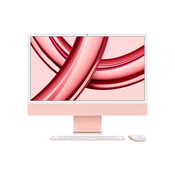 Apple iMac Apple M M3 59,7 cm (23.5) 4480 x 2520 pikseli Racunalo sve u jednom 8 GB 256 GB SSD macOS Sonoma Wi-Fi 6E (802.11ax) Ružicasto