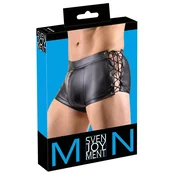 ENJOY - Seksi muške mat bokserice s patentnim zatvaracem i vezicama sa strane, velicina S