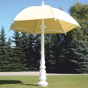 Casa Padrino baroque garden decoration parasol white/cream A� 350 x H. 418.5 cm