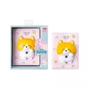 Blok LAZY STARS Squishi - A5, muca, 128 listov