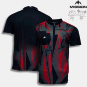 Otroška majica za pikado MISSION/Flint/Black-Red