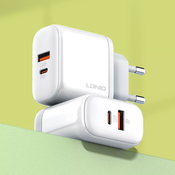 LDNIO Kucni punjac A2526C PD, QC4+, QC3.0, PPS 45W USB na Lightning