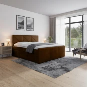 Livetastic BOXSPRING POSTELJA 180 cm  x 200 cm , kovina, umetna masa, tekstil, karton, leseni material rjava