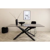 Venture Design Jedilna miza Piazza 180x76x90 cm črna