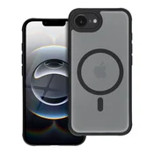 shumee Popolnoma mat ovitek MAG, združljiv z MagSafe za iPhone 16e (SE 4 2025), črne barve