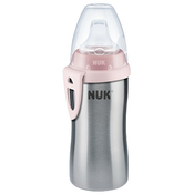 Bocica sa silikonskim nastavkom Nuk - Active Cup, s termoefektom, 215 ml, roza