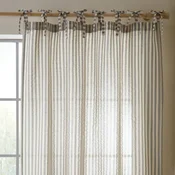 Siva zavesa 140x183 cm Zanzibar Woven Stripe – Pineapple Elephant