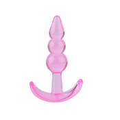 ARGUS TOYS Analna kupa T Plug Beaded, Roze