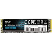 Silicon Power SSD 512GB M.2 NVMe PCIe Gen3x4 do 2200MB/s