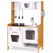 ECO TOYS Drvena kuhinja multimedia burners for children