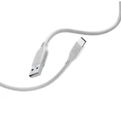 CellularLine USB kabel CellularLine SOFT USB-C, 1,2m, siv, (5000091235)