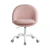 Songmics Pisarna stol 60x60x80-90 cm roza nastavljiv
