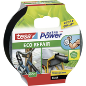 tesa Ljepilna traka od tkanine TESA Tesa® Extra Power ECOLOGO crna (D x Š) 10 m x 38 mm kaučuk, sadržaj: 1 rola