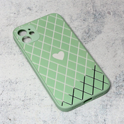Ovitek Diamond Heart za Apple iPhone 11, Teracell, zelena