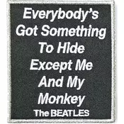 The Beatles Everybodys Got Something To Hide Except Me And My Monkey Našitek za šivanje 82 x 72 mm