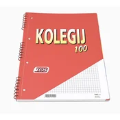 Blok kolegij a4 mp mali karo 100l s pregradami luknje+pef.