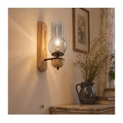 BRILAGI - LED Zidno svetlo COTTAGE 1xE14/40W/230V hrast/zadimljeno sivo