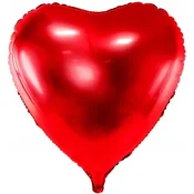 Rdeč folijski balon SRCE za Valentinovo, rojstni dan, obletnico, darilo 68x72cm