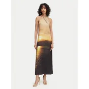 French Connection Cocktail obleka Summer Ennis 719K9 Bež Slim Fit