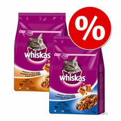 2 x 3,8 kg Whiskas mešano dvojno pakiranje za mačke - piščanec & tuna