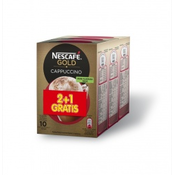 Cappuccino z manj sladkorja, Nescafe, 3x125 g, 2+1 gratis