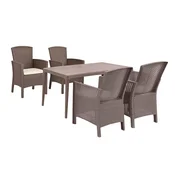 Odima 4+1 set vrtnega pohištva cappuccino