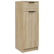 Vidaxl Kopalniška omarica sonoma hrast 32x33,5x90 cm konstruiran les