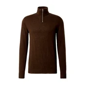 JACK & JONES Pulover JJEEmil  temno rjava